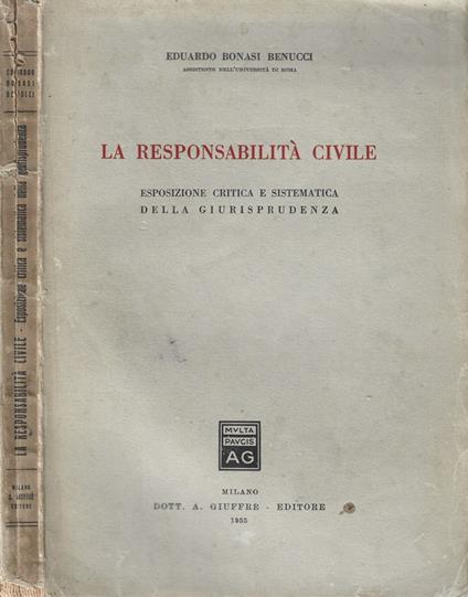La responsabilità civile - copertina