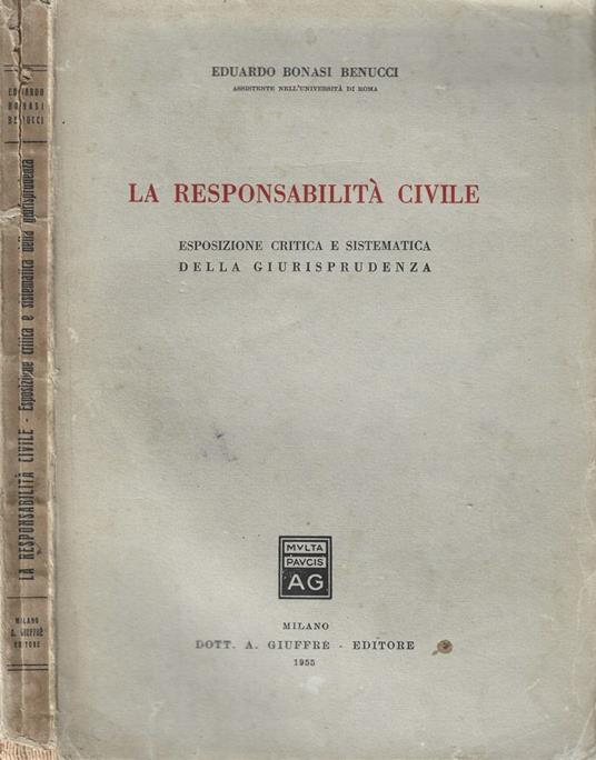 La responsabilità civile - copertina