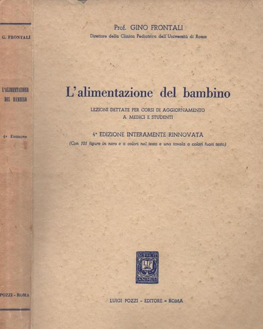 L’alimentazione del bambino - Gino Frontali - copertina