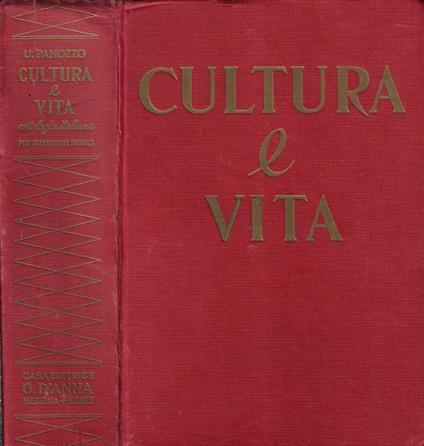 Cultura e vita - Umberto Panozzo - copertina