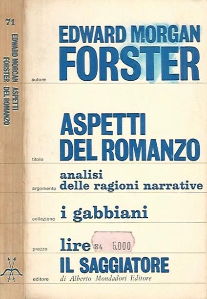 Aspetti del romanzo - Edward Morgan Forster - copertina
