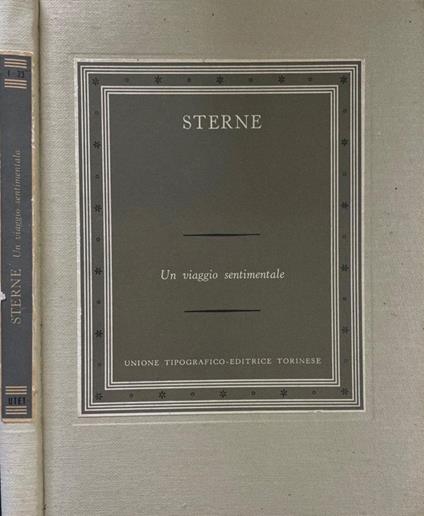 Un viaggio sentimentale - Laurence Sterne - copertina