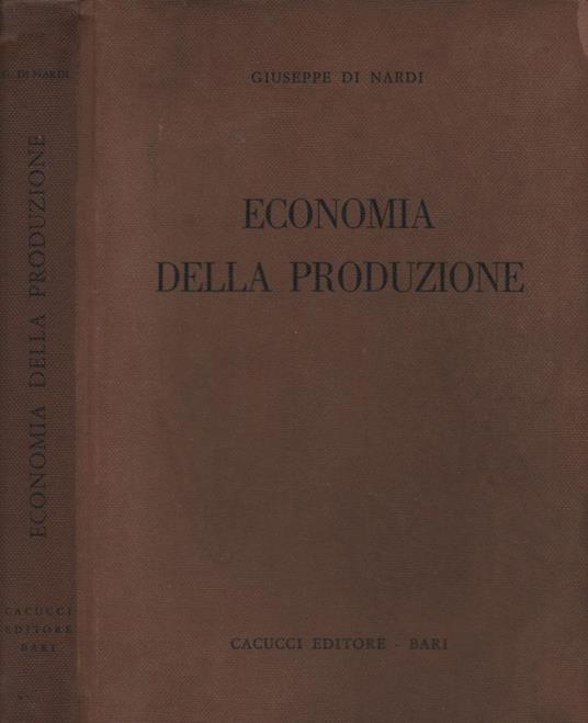 Economia della produzione - Giuseppe Di Nardi - copertina