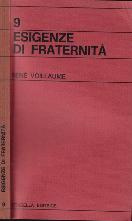 Esigenze di fraternità - René Voillaume - copertina