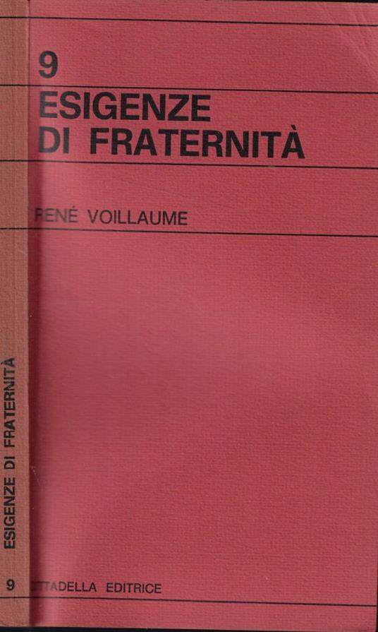 Esigenze di fraternità - René Voillaume - copertina