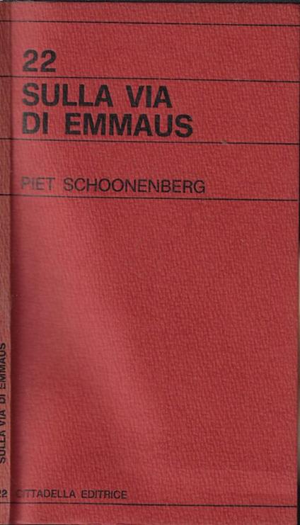 Sulla via di Emmaus - Piet Schoonenberg - copertina
