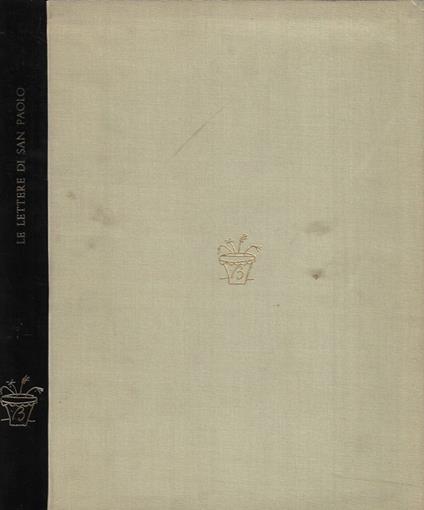 Le Lettere Di San Paolo - copertina
