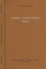 Opera dodicesima: poesie