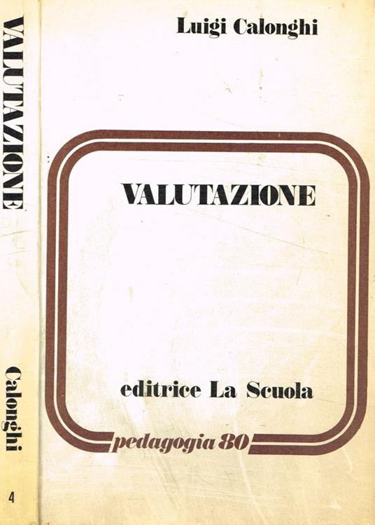 Valutazione - Luigi Calonghi - copertina
