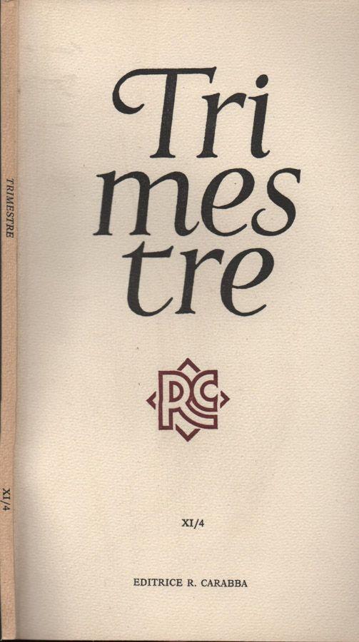 Trimestre - copertina