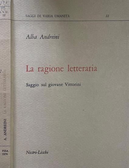 La ragione letteraria - Alba Andreini - copertina