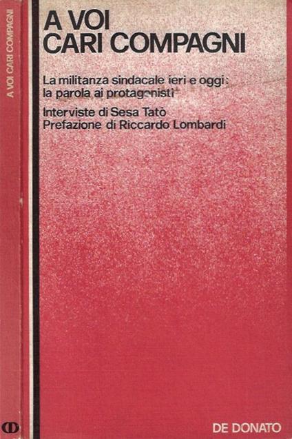 A voi cari compagni - copertina