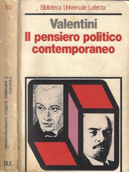 Il pensiero politico contemporaneo - Francesco Valentini - copertina
