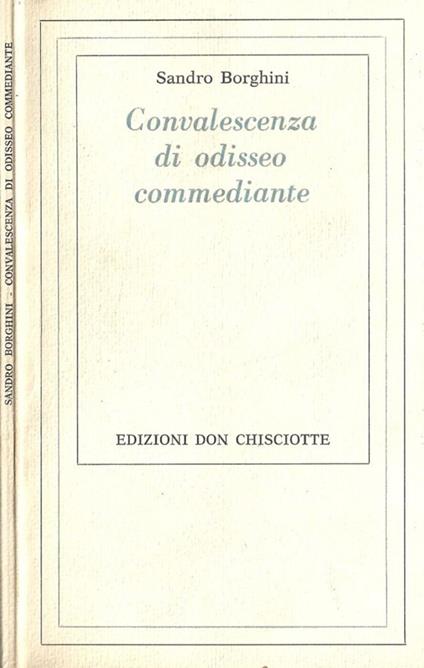 Convalescenza di odisseo commediante - copertina