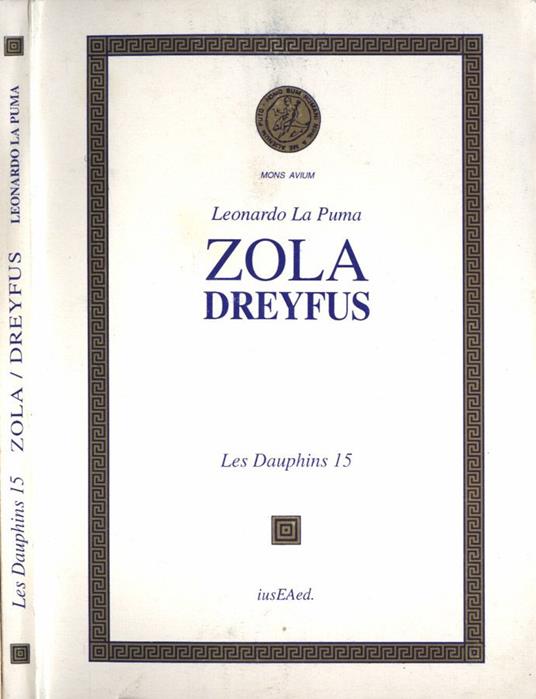 Zola - Dreyfus - Leonardo La Puma - copertina