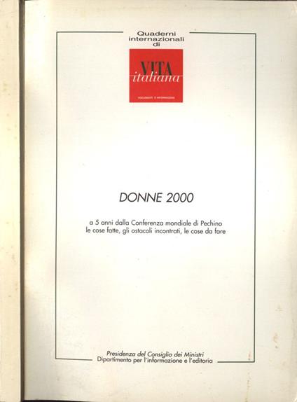 Donne 2000 - copertina