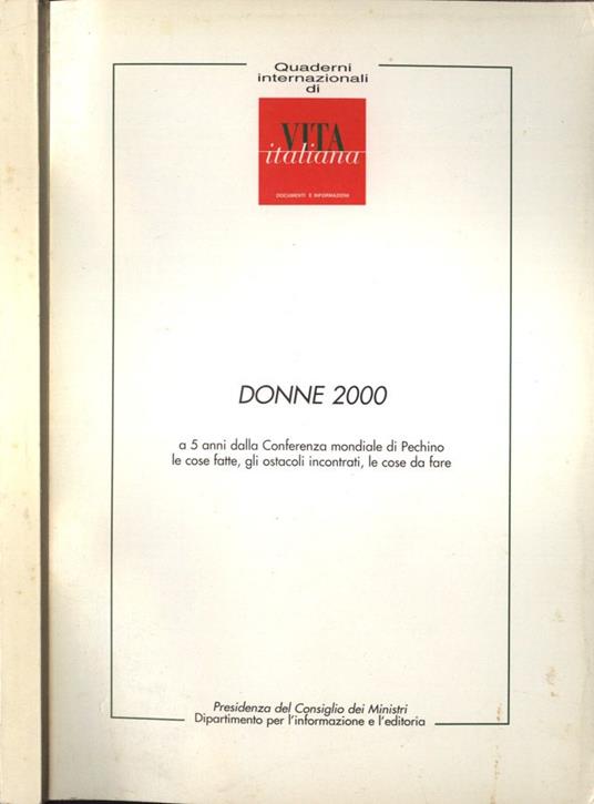 Donne 2000 - copertina