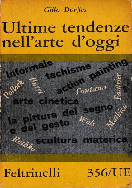 Ultime Tendenze Nell’Arte D’Oggi - Gillo Dorfles - copertina