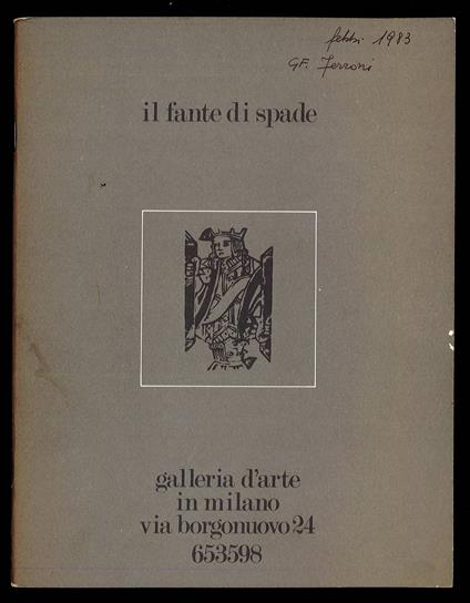 Il fante di Spade - Giuseppe Frangi - copertina