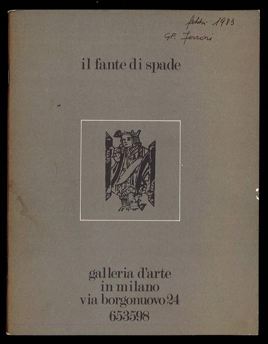 Il fante di Spade - Giuseppe Frangi - copertina