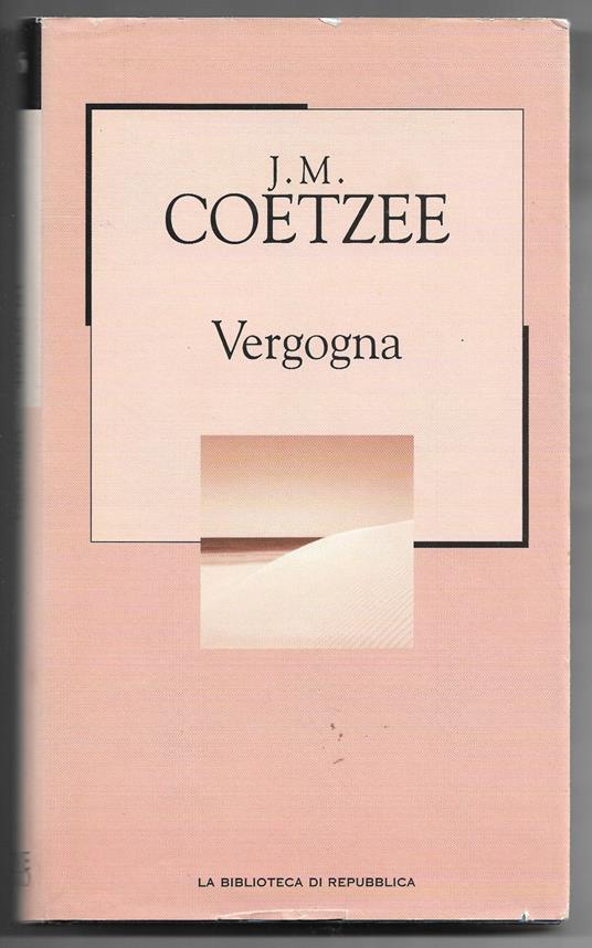 Vergogna - J. M. Coetzee - copertina