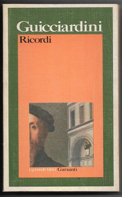 Ricordi - Francesco Guicciardini - copertina