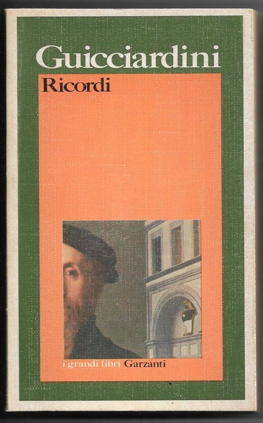 Ricordi - Francesco Guicciardini - copertina