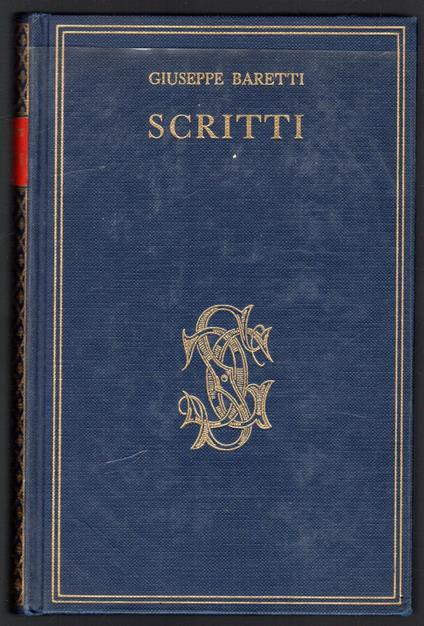 Scritti - Giuseppe Baretti - copertina