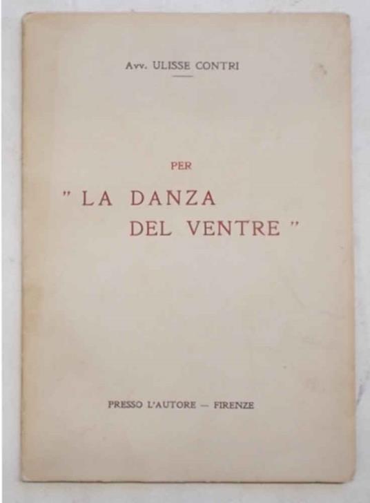 Per "La danza del ventre" - copertina