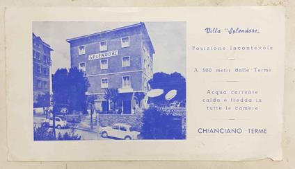 Villa "Splendore". Chianciano Terme - copertina