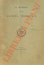 Ai membri della società teosofica