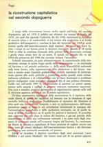 La ricostruzione capitalistica nel secondo dopoguerra