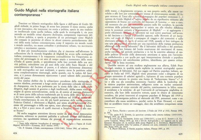 Guido Miglioli nella storiografia italiana contemporanea