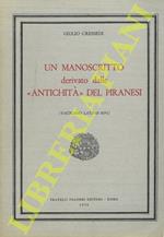 Un manoscritto derivato dalle 