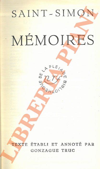 Mémoires. IV. Texte établi et annoté par Gonzague Truc - Claude-Henri de Saint-Simon - copertina