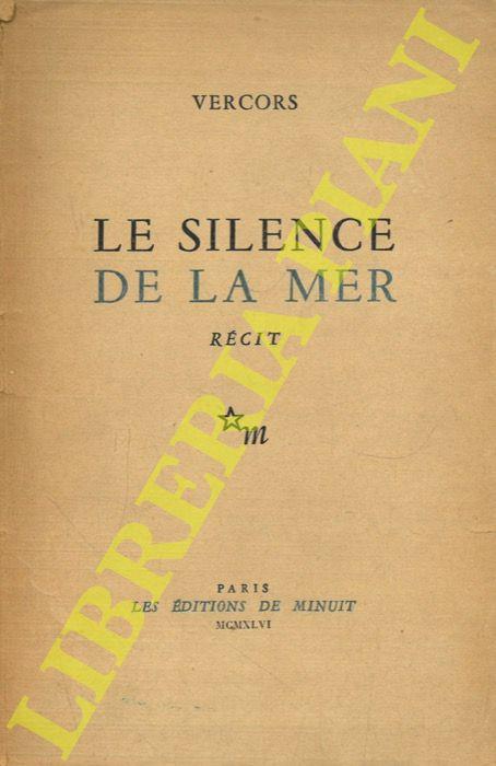 Le silence de la mer - Vercors - copertina