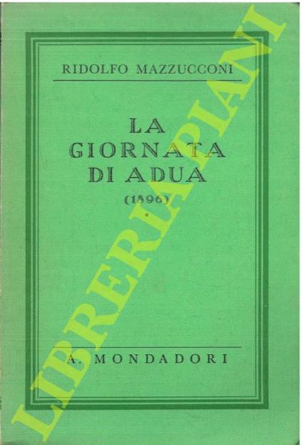 La giornata di Adua (1896) - Ridolfo Mazzucconi - copertina