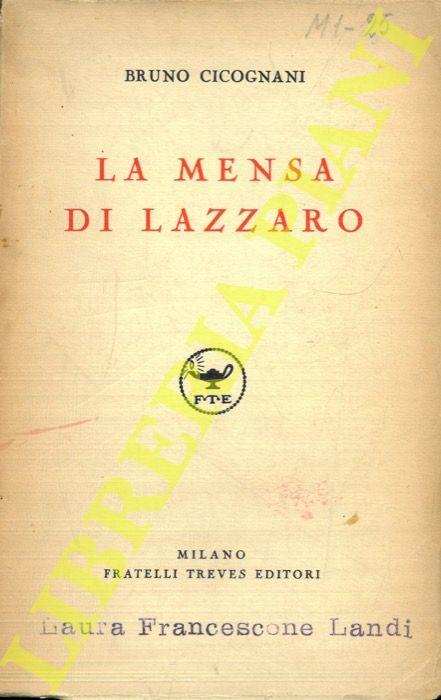 La mensa di Lazzaro - Bruno Cicognani - copertina