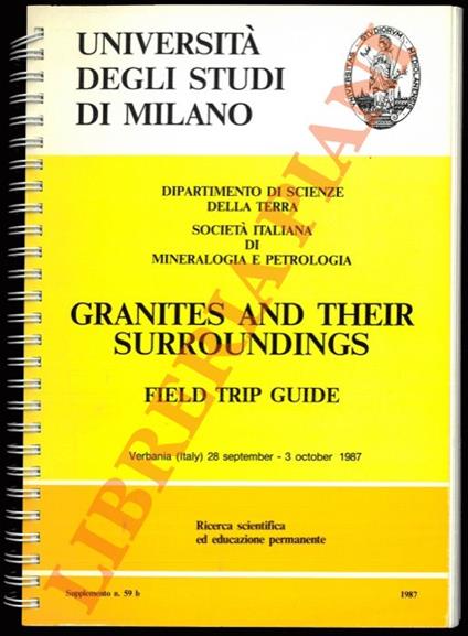 Granites and their surroundings. Field Trip Guide - copertina