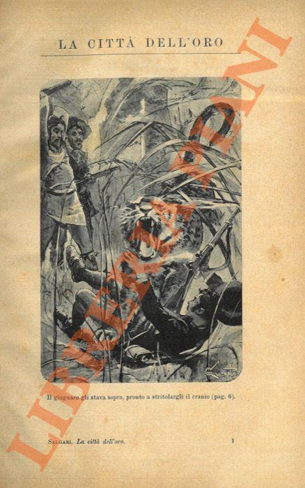 La città dell'oro - Emilio Salgari - copertina