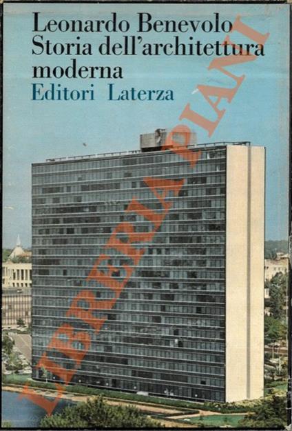 Storia dell'architettura moderna - Leonardo Benevolo - copertina