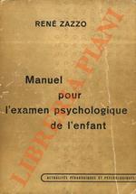Manuel pour l’examen psychologique de l’enfant