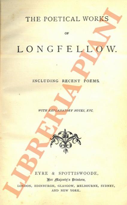 The Poetical Works - Henry Wadsworth Longfellow - copertina