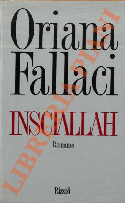 Insciallah - Oriana Fallaci - copertina