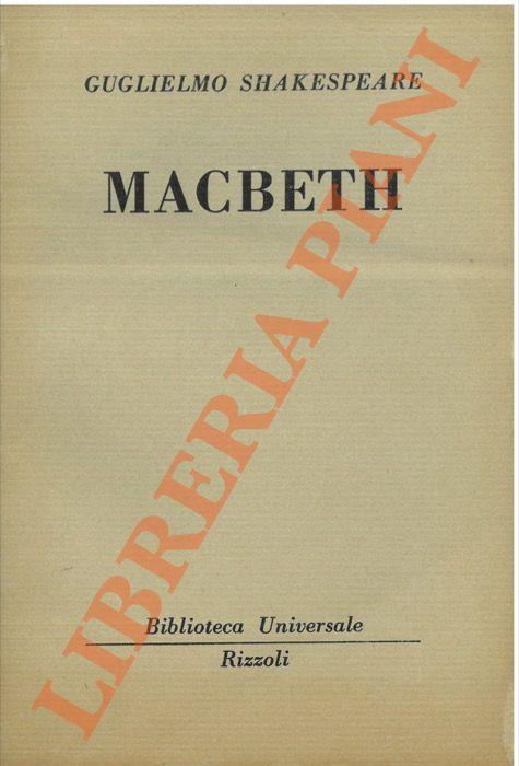 Macbeth - William Shakespeare - Libro Usato - Rizzoli 