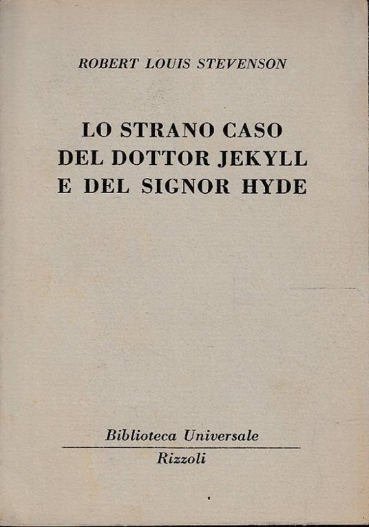 Lo strano caso del dottor Jekyll e del signor Hyde - Robert L. Stevenson - copertina