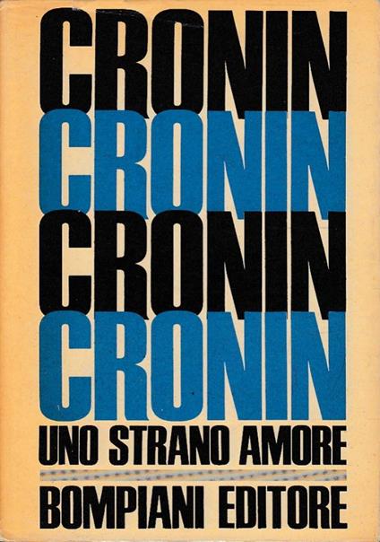Uno strano amore - copertina