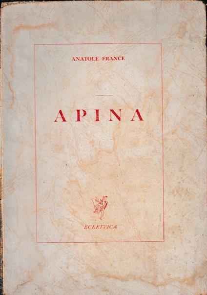Apina - Anatole France - copertina