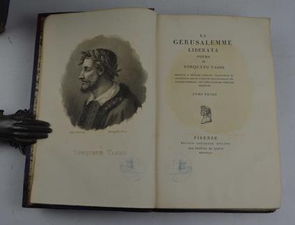 La Gerusalemme liberata… ridotta a miglior lezione; aggiuntovi il confronto delle varianti tratto dalle più celebri edizioni, con note critiche sopra le medesime - Torquato Tasso - copertina