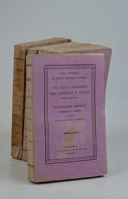 Vita, viaggi e predicazione dell'apostolo S. Pietro… - copertina